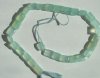 16 inch strand of 13x11mm Faceted Peruvian Chalcedony Chiclets